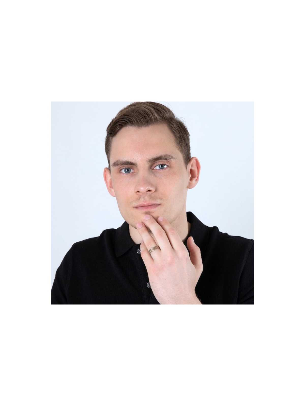 Sterling Silver Ring with Cutout Gold Plated Hebrew ... | Jewish Rings