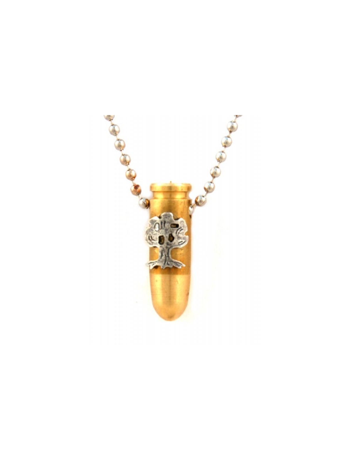 Collier Bronze Pendentif Balle de l'Armée Israélienne avec Gol... | Armée israélienne