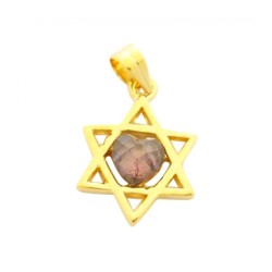 Gold Filled Amethyst Star of David Pendant | Jewish Gift from Israel