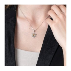 Pendant Necklace Star of David and Chai... | Chai Necklaces & Pendants