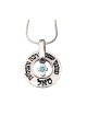 Kabbalah Pendant Necklace Open Disc Mystic Words w... | Jewish Pendant