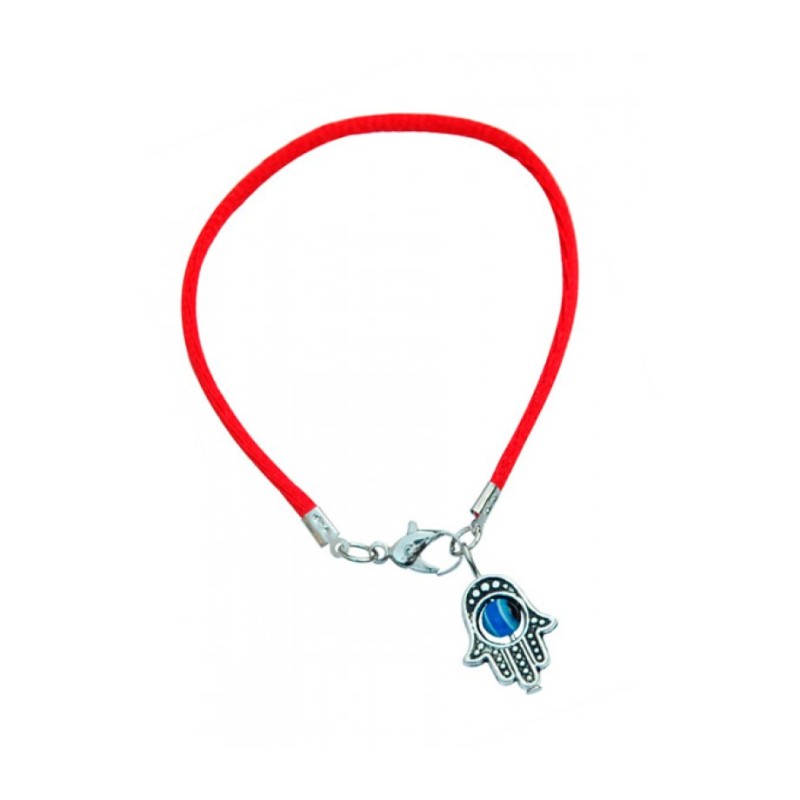 Colored Cord Kabbalah Bracelet Hamsa Char... | Jewish Gift from Israel