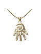Rhodium Pendant Necklace Open Hamsa Hand Gold | Hamsa Necklace