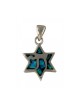 Silver and Opal Star of David Chai Pendant | Jewish Gift from Israel