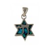 Silver and Opal Star of David Chai Pendant | Jewish Gift from Israel