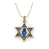 Necklace Star of David Pendant with Reflective Hamsa... | Israeli Army