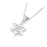 Sterling Silver Star Pendant Necklace %96 Star of ... | Jewish Pendant