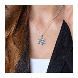 Sterling Silver Double Star of David Pend... | Jewish Gift from Israel
