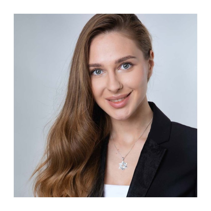 Sterling Silver Double Star of David Pend... | Jewish Gift from Israel