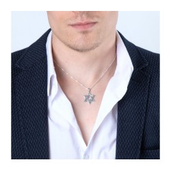 Sterling Silver Double Star of David Pend... | Jewish Gift from Israel