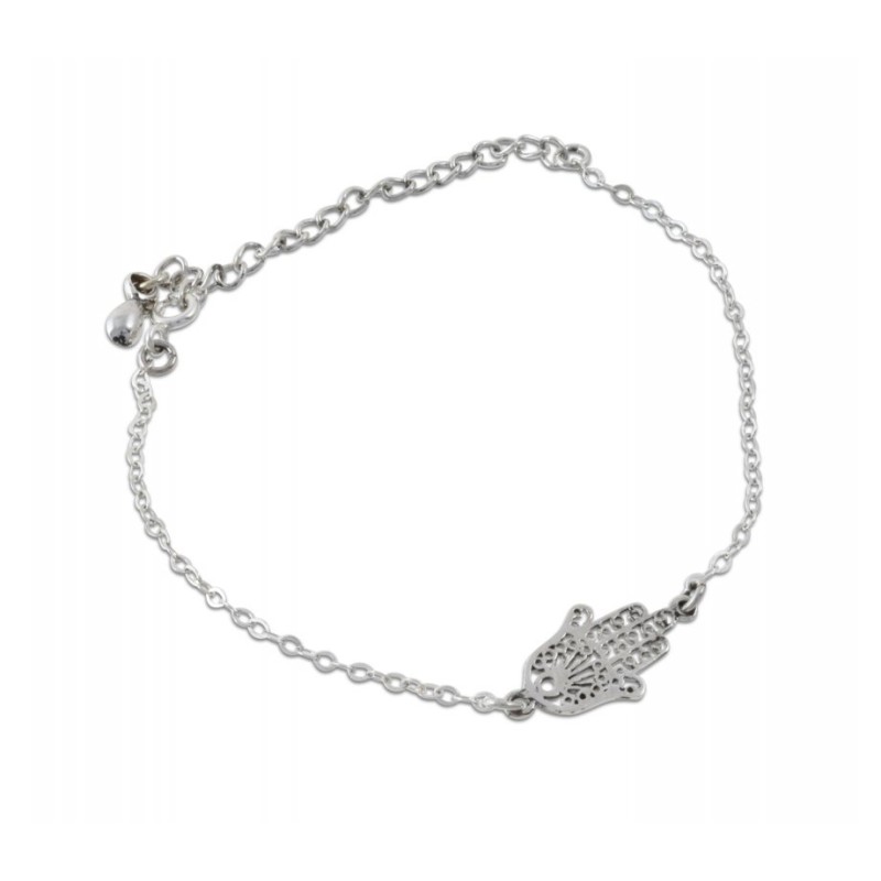 AJDesign 925 Sterling Silver Bracelet Hamsa Hand Ornament | AJDesign