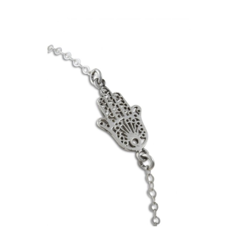 AJDesign 925 Sterling Silver Bracelet Hamsa Hand Ornament | AJDesign
