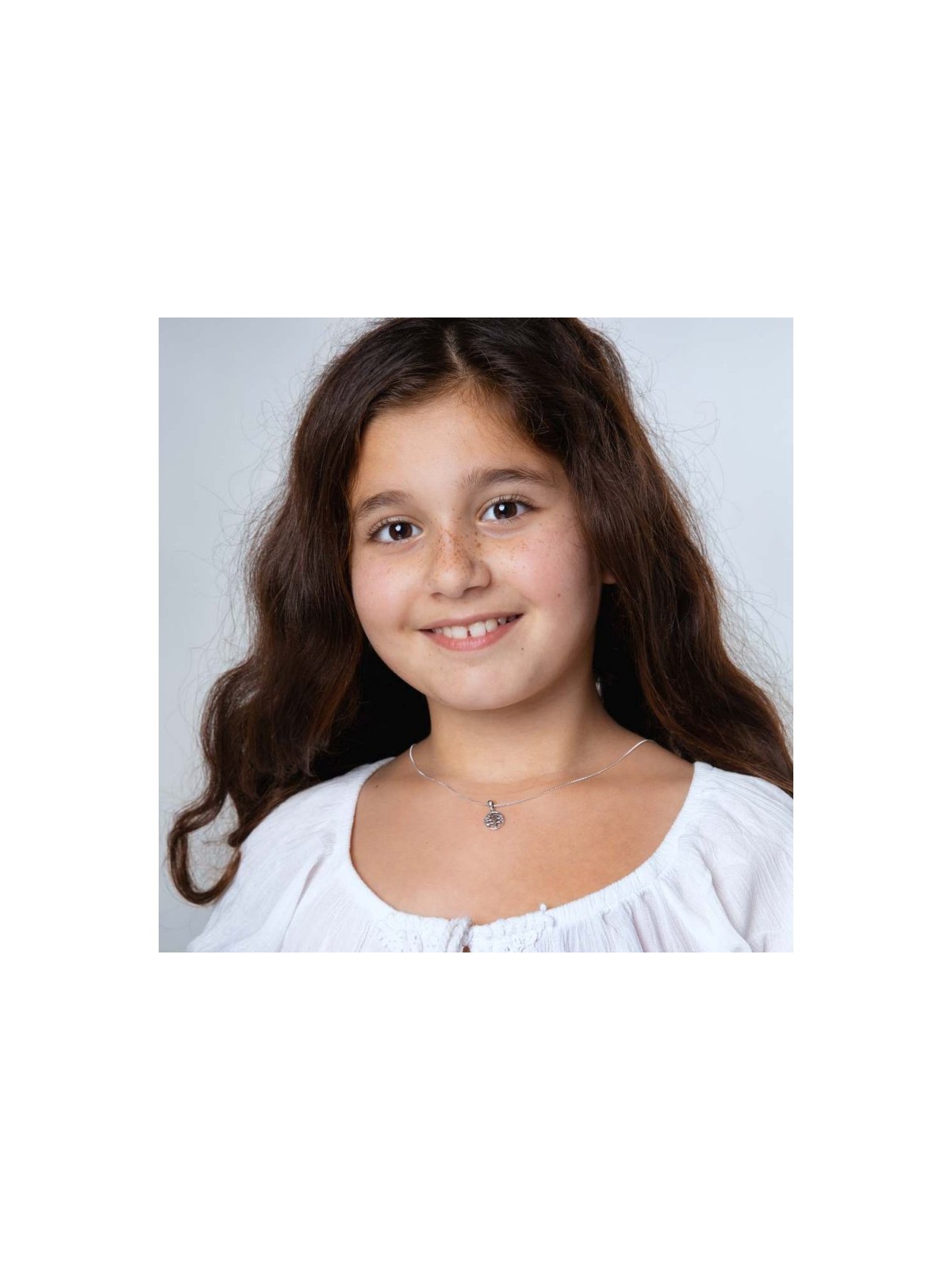 Collier en argent sterling pendentif ovale avec arbre de... | Pendentif juif