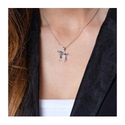 Sterling Silver Necklace Chai Hebrew Le... | Chai Necklaces & Pendants