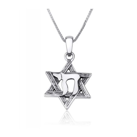 Sterling Silver Pendant Necklace Engrav... | Chai Necklaces & Pendants