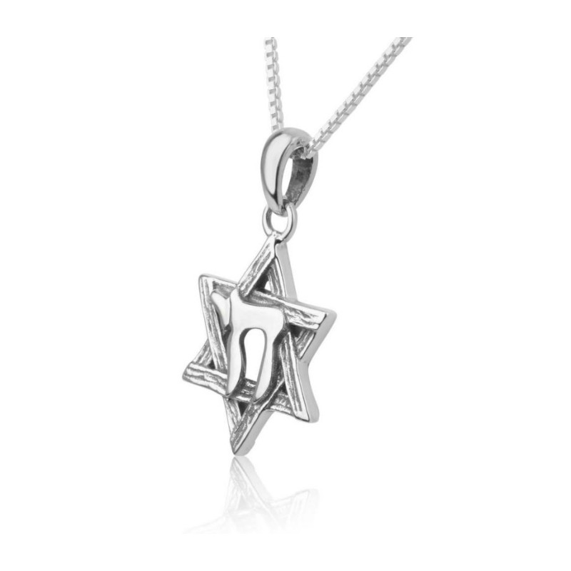 Sterling Silver Pendant Necklace Engrav... | Chai Necklaces & Pendants
