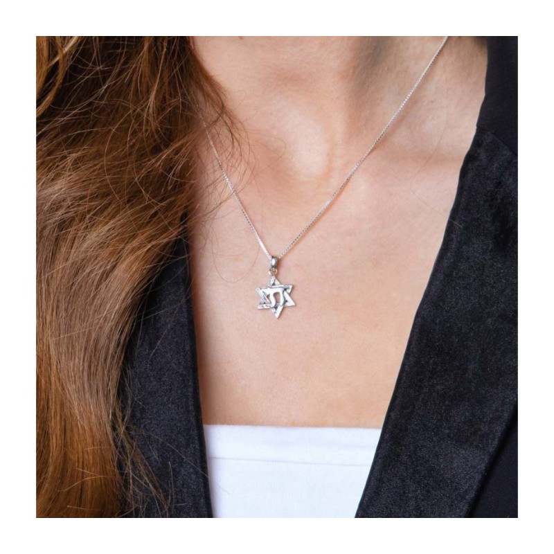 Sterling Silver Pendant Necklace Engrav... | Chai Necklaces & Pendants