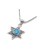 Silver and Opal Filigree Star of David Pe... | Jewish Gift from Israel