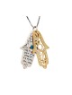 Bijoux Hamsa avec la bénédiction sacerdotale en or... | Colliers par HaAri