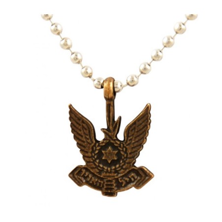 Collier Emblème de l'Armée de l'Air Israélienne IDF Bronze Pe... | Armée israélienne