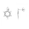 Sterling Silver Earrings Interlocking Star of David | Earrings