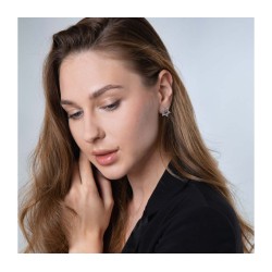 Sterling Silver Earrings Interlocking Star of David | Earrings