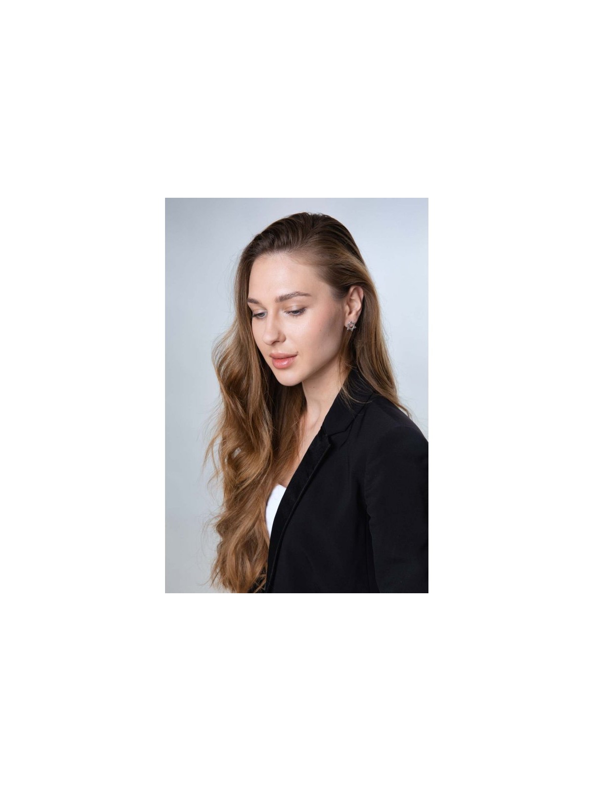 Sterling Silver Earrings Interlocking Star of David | Earrings