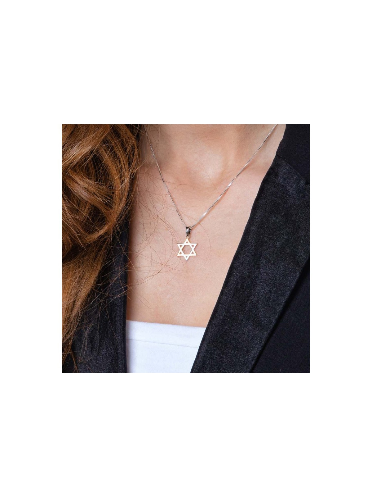 Sterling Silver and Gold Plated Pendant N... | Jewish Gift from Israel