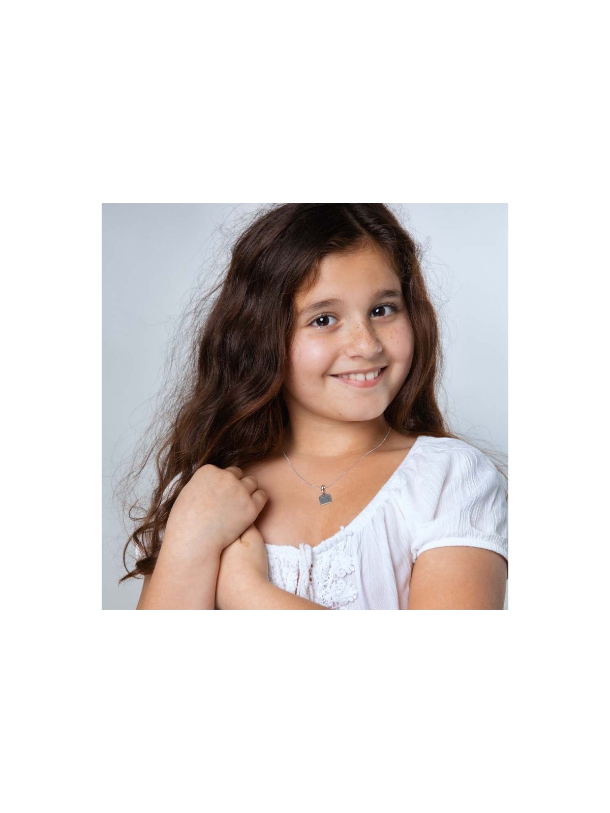 Sterling Silver Necklace Ten Commandments Tablet D... | Jewish Pendant