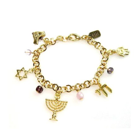 Judaica Charm Bracelet by Edita | Bracelet by Edita Jewelry