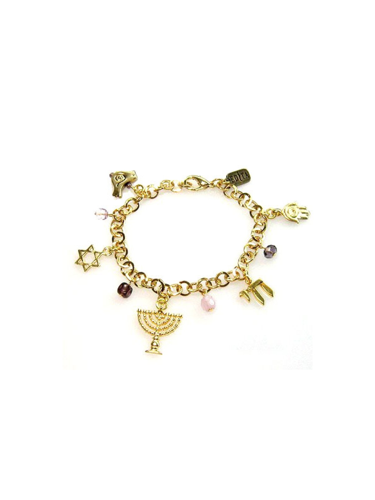 Bracelet à breloques Judaica par Edita | Bracelet par Edita Jewelry