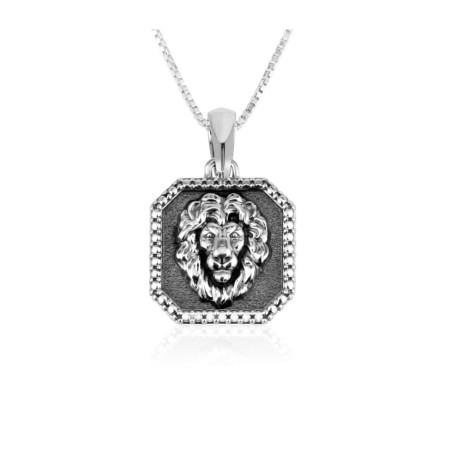 Sterling Silver Pendant Necklace Lion of Judah on ... | Jewish Pendant