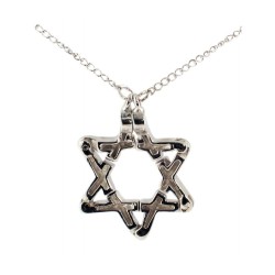 Silver Star of David Pendant | Sterling Silver Star of David Necklaces