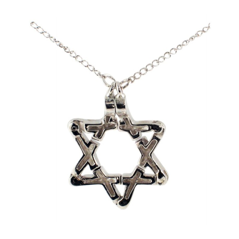 Silver Star of David Pendant | Sterling Silver Star of David Necklaces