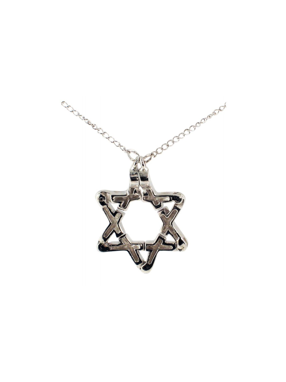 Silver Star of David Pendant | Sterling Silver Star of David Necklaces