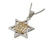 Sterling Silver Pendant Necklace Gold Plated Ten C... | Jewish Pendant