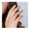 Sterling Silver and Gold Plated Double Ring This Too... | Jewish Rings