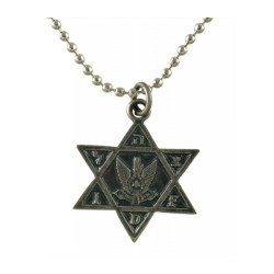 Collier avec pendentif étoile de David et emblème de l'Air Force... | Armée israélienne