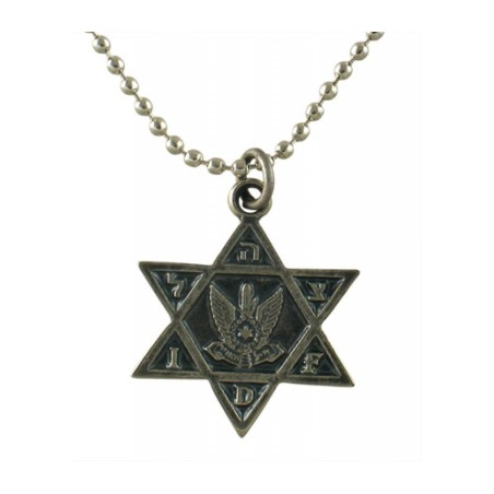 Necklace with Star of David Pendant and Air Force Em... | Israeli Army