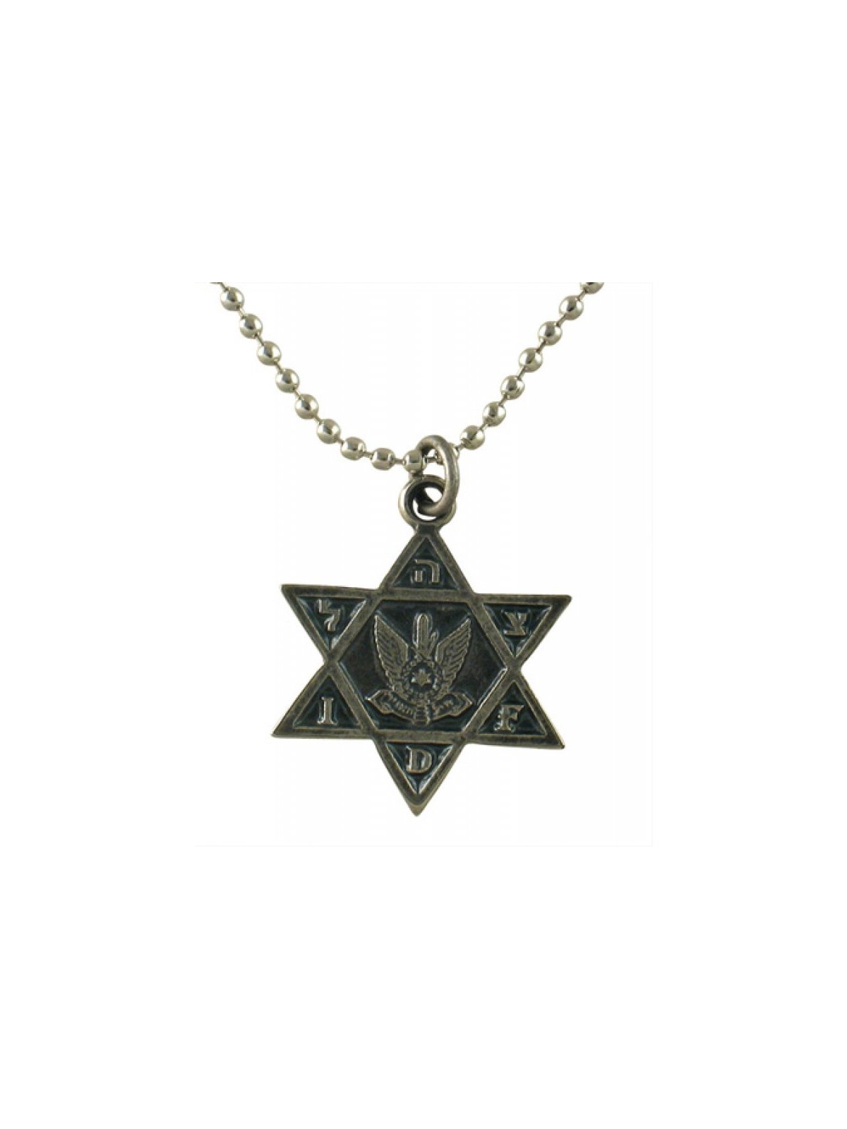 Necklace with Star of David Pendant and Air Force Em... | Israeli Army