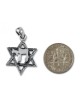 Star of David with Hebrew Chai 925 Ster... | Chai Necklaces & Pendants