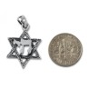 Star of David with Hebrew Chai 925 Ster... | Chai Necklaces & Pendants