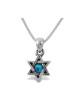 Star of David with Small Cultured Opal 925 Sterling Silv... | AJDesign