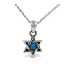 Star of David with Small Cultured Opal 925 Sterling Silv... | AJDesign