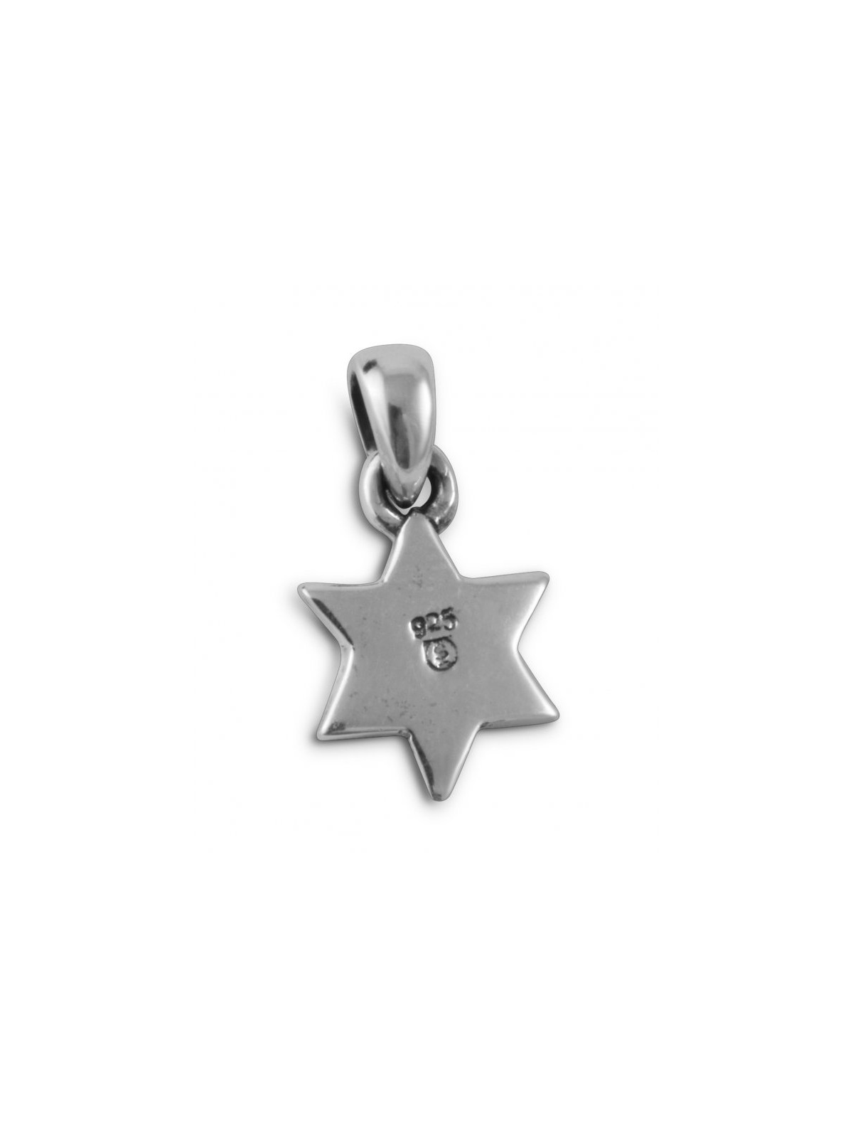 Star of David with Small Cultured Opal 925 Sterling Silv... | AJDesign
