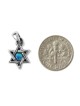 Étoile de David avec petite opale de culture en argent sterling 925... | AJDesign