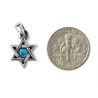 Star of David with Small Cultured Opal 925 Sterling Silv... | AJDesign