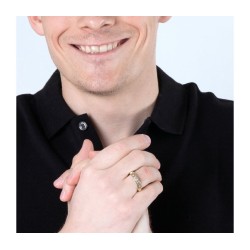 Sterling Silver and Gold Plated Ring Psalm Protectio... | Jewish Rings