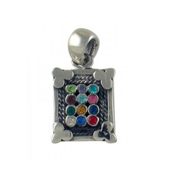 Sterling Silver Breastplate Pendant Hoshen N... | Hoshen - Breastplate