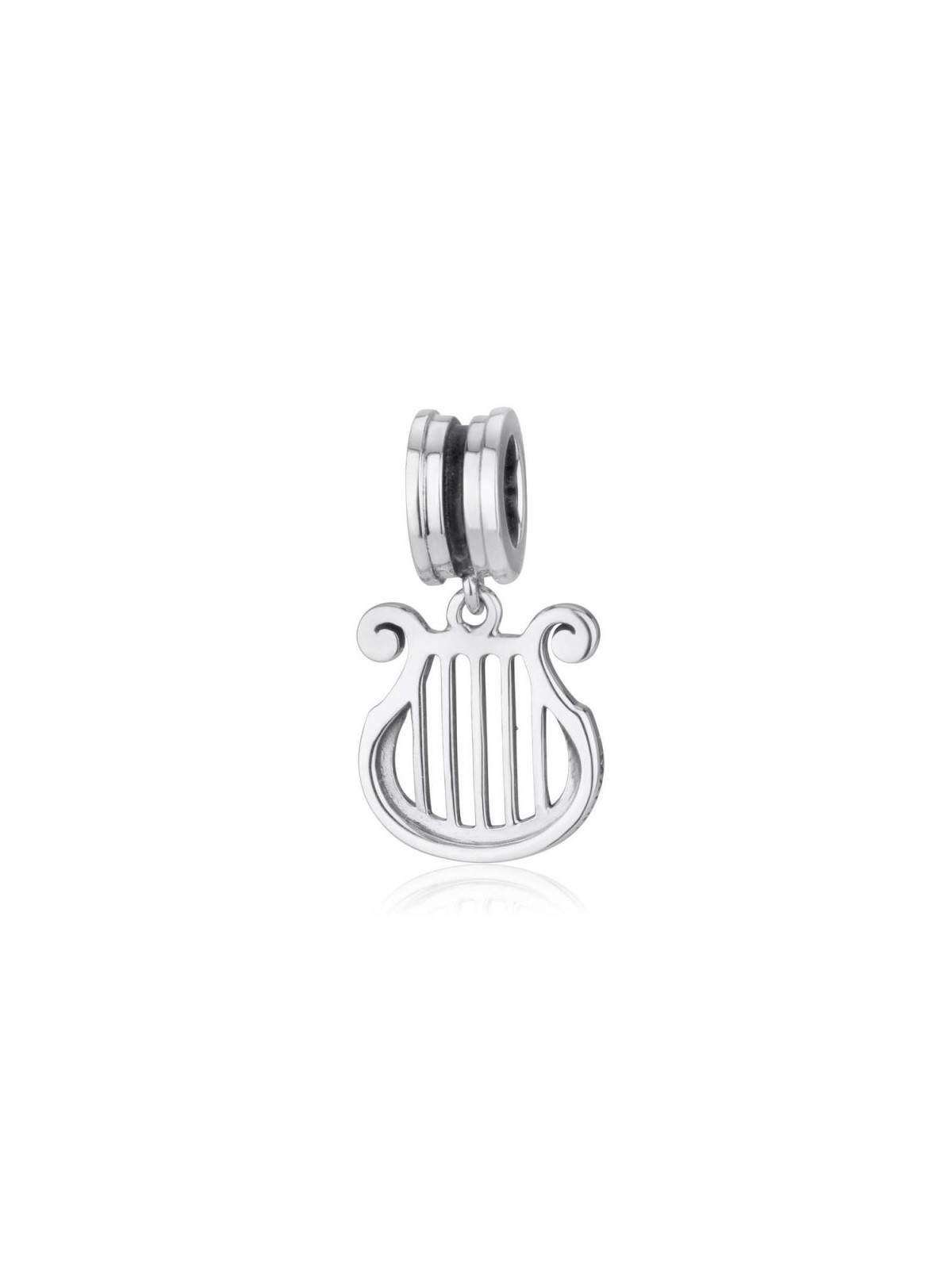 Sterling Silver Harp Charm | Judaica Charms